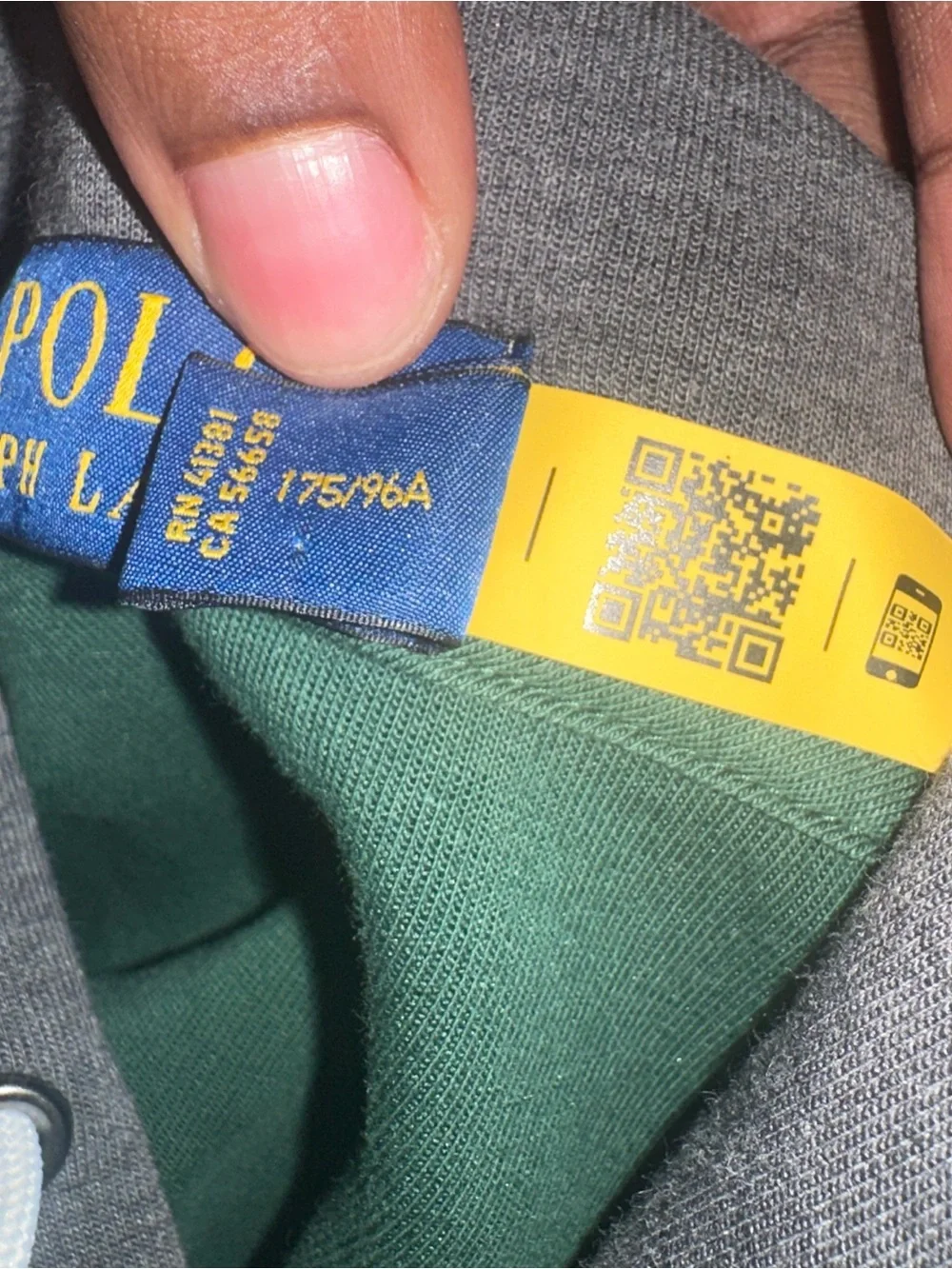 Ralph Lauren Multi-Color Block Hooded Sweatshirt - Green/Yellow/Orange/Navy/Gray
